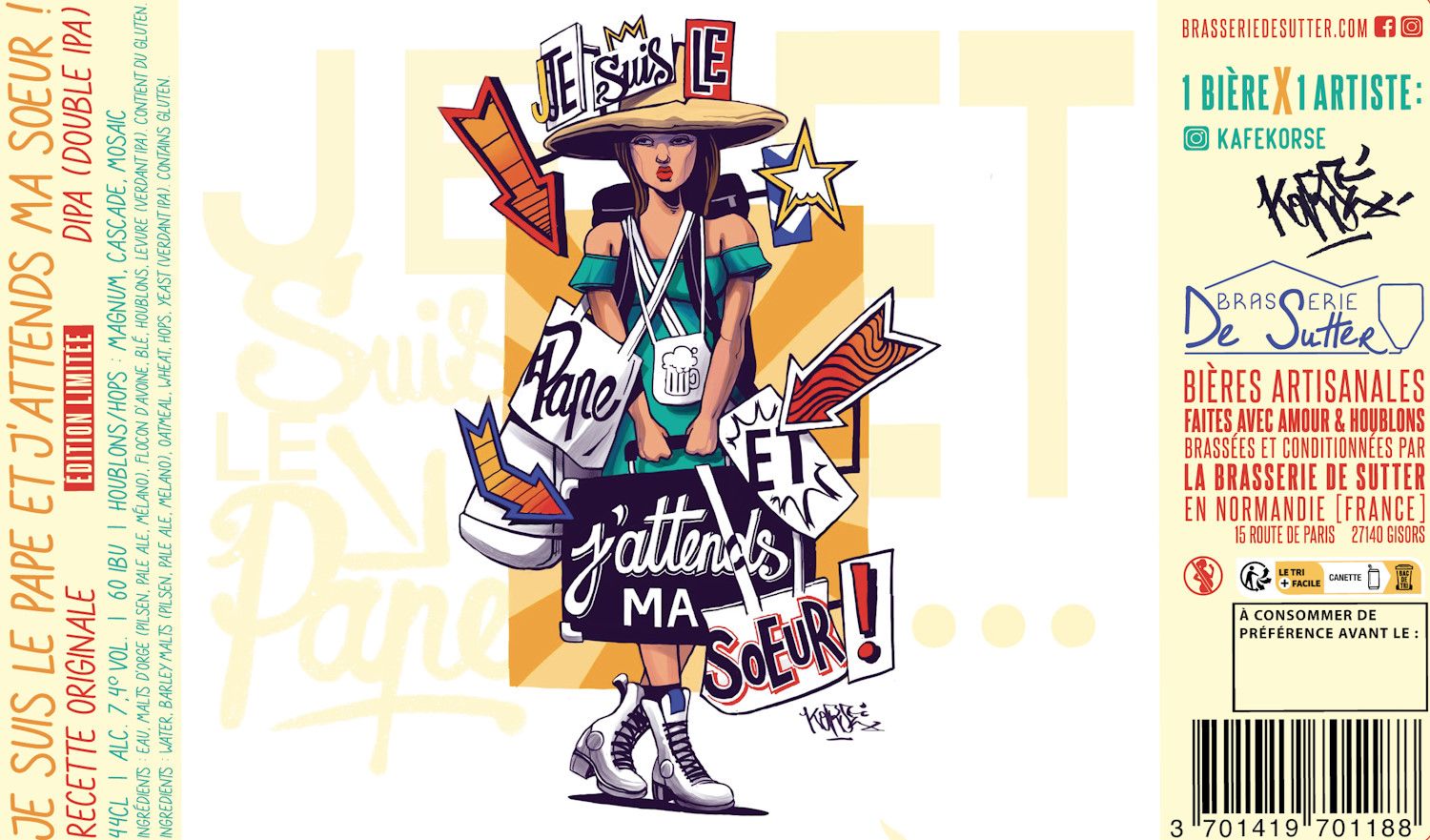 Jslpejams Can 44cl Tiquette